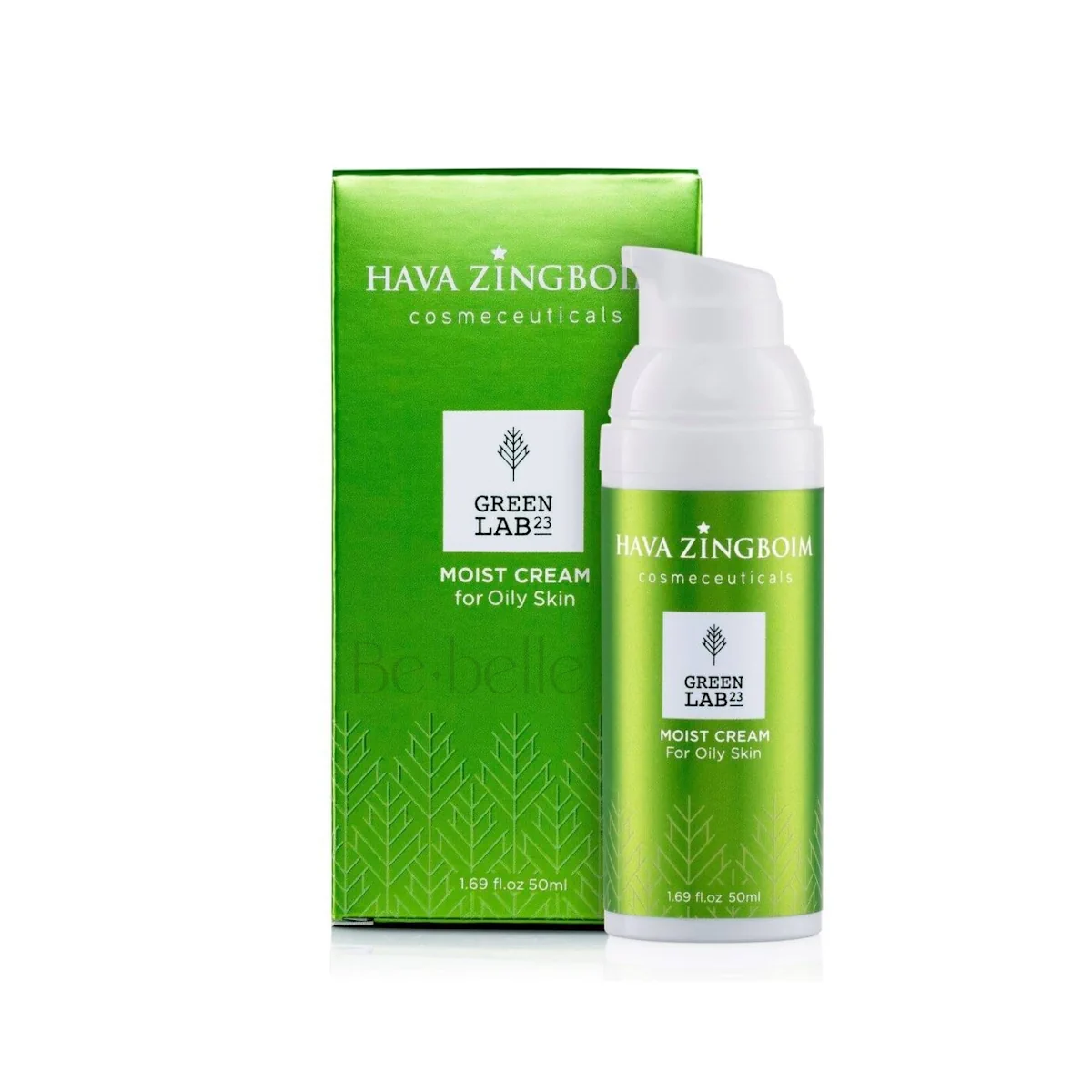 חוה זינגבוים Green Lab23 – Moist Cream לעור שמן, בקבוק עם קופסה 50 מ״ל