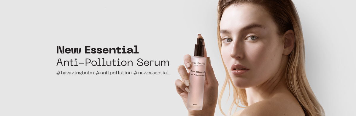 new essential anti polution serum banner