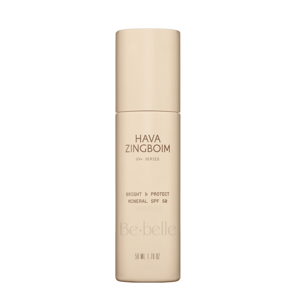 Bright Protect ברייט פרוטקט קרם הגנה מינרלי SPF50 ללא מייקאפ מבית חוה זינגבוים עם ווטרמרק של Bebelle