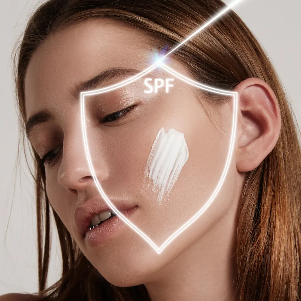 קרם הגנה עם מייקאפ לפנים