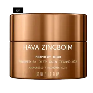 קרם לחות עשיר פרופסי החדש PROPHECY RICH של חוה זינגבוים – חומצה היאלורונית מצולבת ממוזערת בטכנולוגיית חדירה לעומק העור. חם. במלאי.