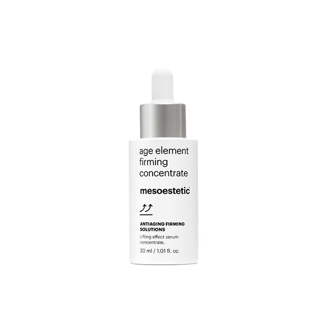 age element® firming concentrate - בקבוק סרום המיצוק לצד אריזת המוצר