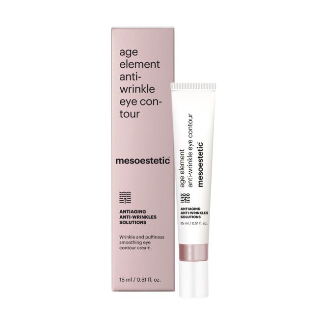 age element® anti-wrinkle eye contour - קרם העיניים לצד אריזת המוצר