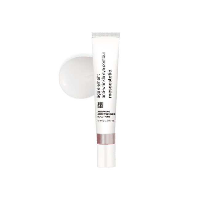 age element® anti-wrinkle eye contour - שפופרת המוצר לצד מרקם הקרם