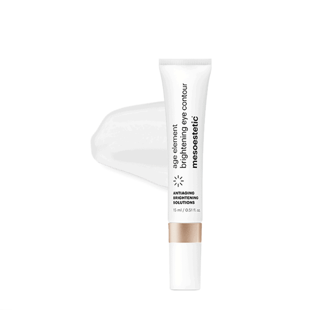 age element® brightening eye contour - ג׳ל-קרם לעיניים עם האפליקטור הקרמי ומרקם המוצר