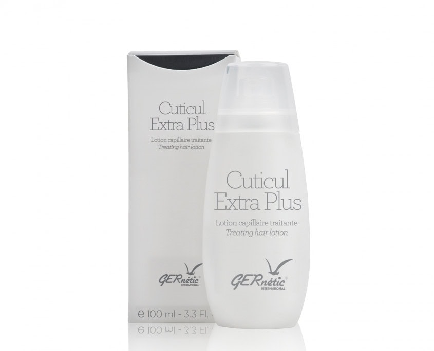 Cuticul Extra Plus של GERnétic - בקבוק קוטיקול אקסטרה פלוס לצד קופסת המוצר בנפח 100 מ״ל