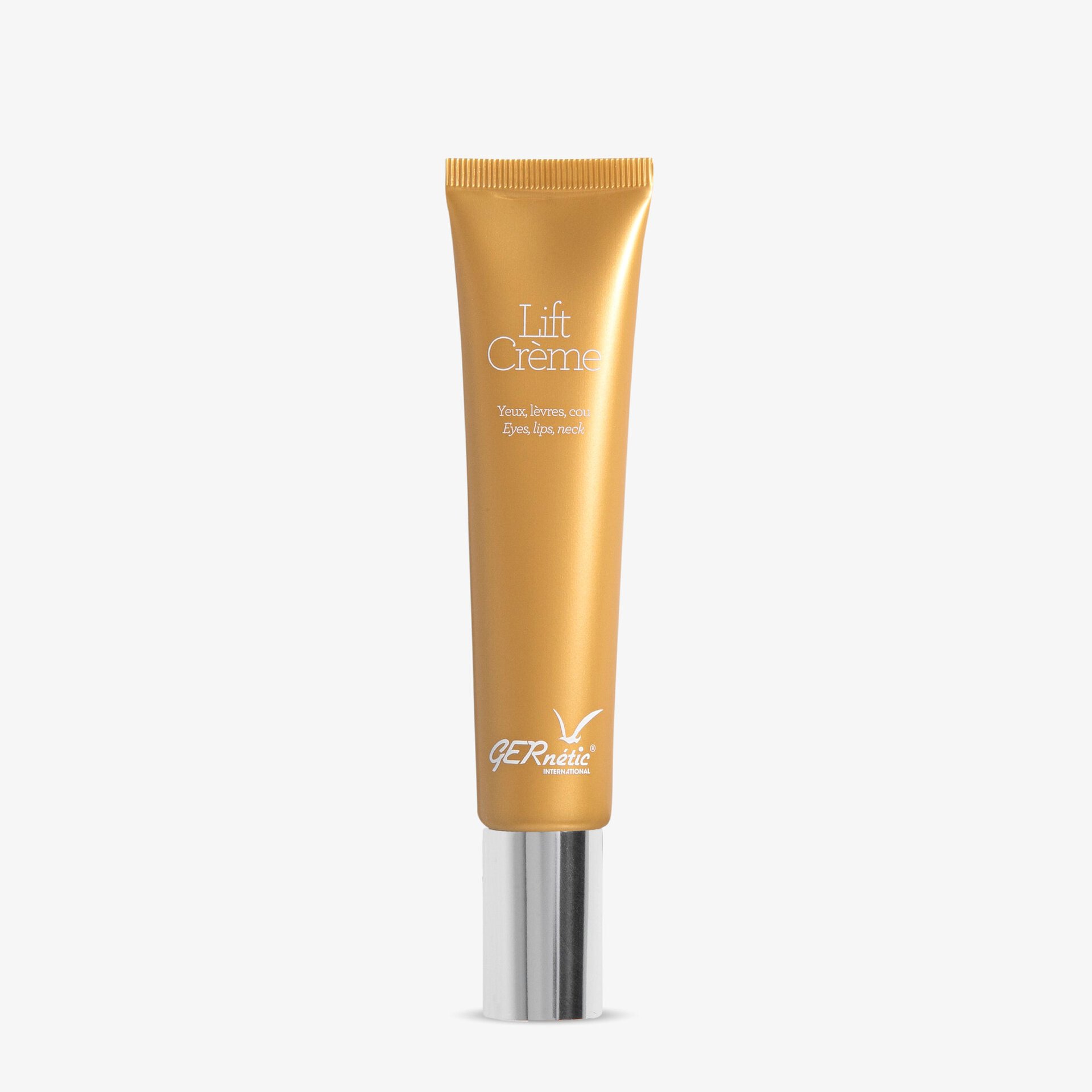 Lift Cream של GERnétic - שפופרת זהובה של קרם לעיניים, שפתיים וצוואר