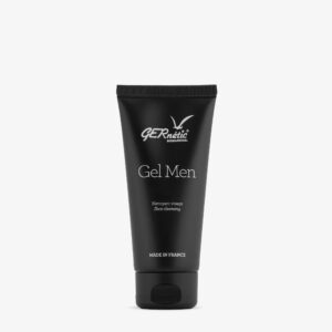 Gel Men של GERnétic - שפופרת שחורה של ג׳ל הניקוי על רקע בהיר