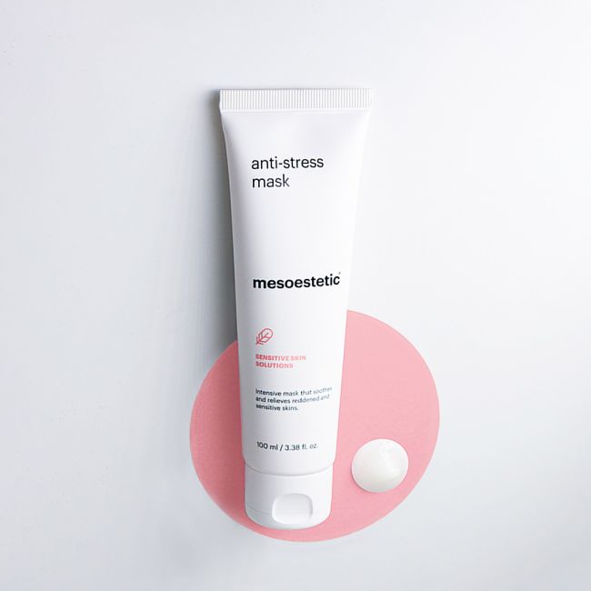 anti-stress mask של mesoestetic - מסכה מרגיעה לעור רגיש בתמונת גלריה