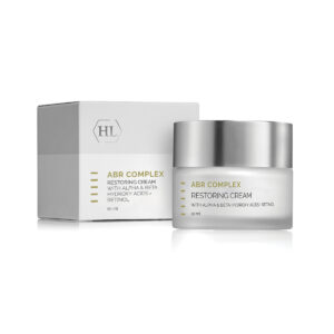 קרם מחדש Restoring Cream של HL ABR Complex, צנצנת 50 מ״ל לצד קופסת המוצר
