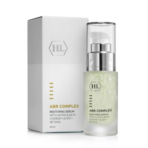 סרום מחדש Restoring Serum של HL ABR Complex, בקבוק משאבה לצד אריזת 30 מ״ל