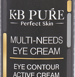 קרם עיניים מולטי של קובי ברוך KB PURE - בקבוק קרם העיניים השחור עם משאבה וסימון 30 מ״ל