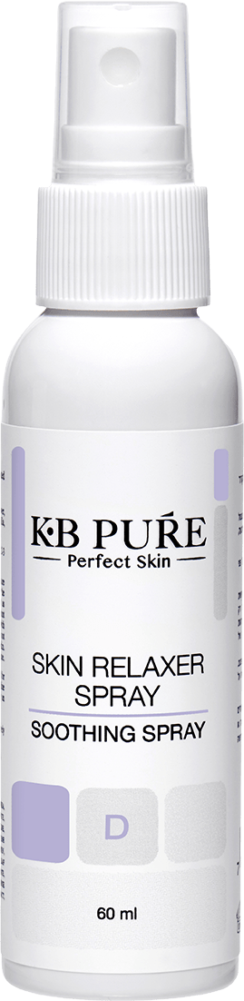 רילקסר ספריי של קובי ברוך KB PURE - בקבוק רילקסר ספריי לבן עם מתז וסימון 60 מ״ל
